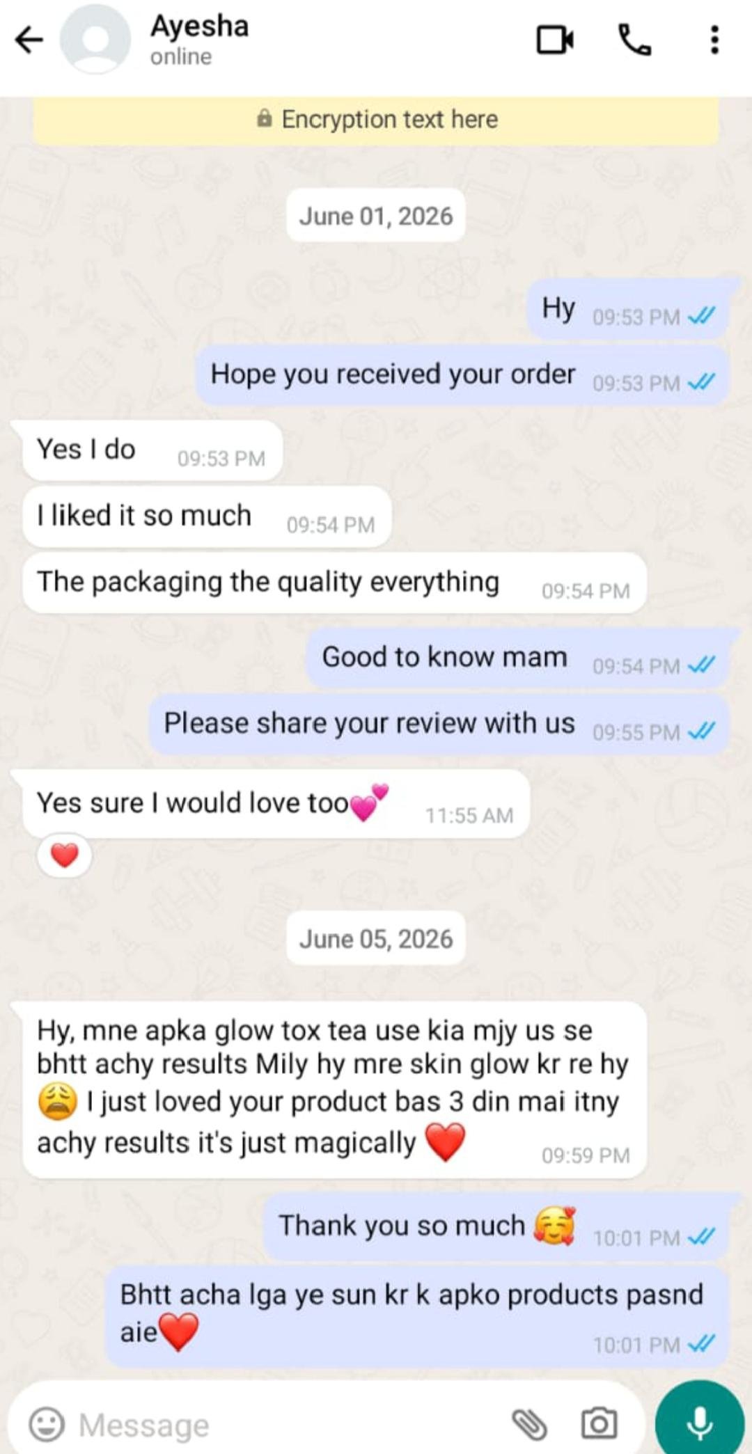 Customer review image