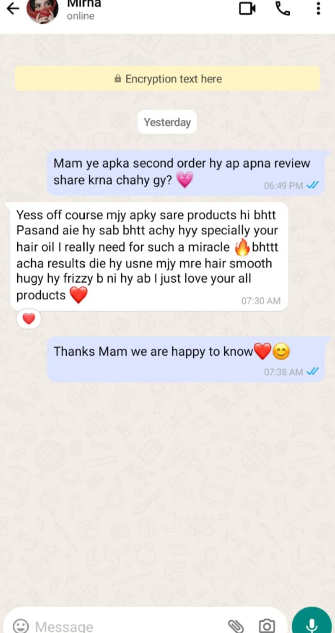 Customer review image