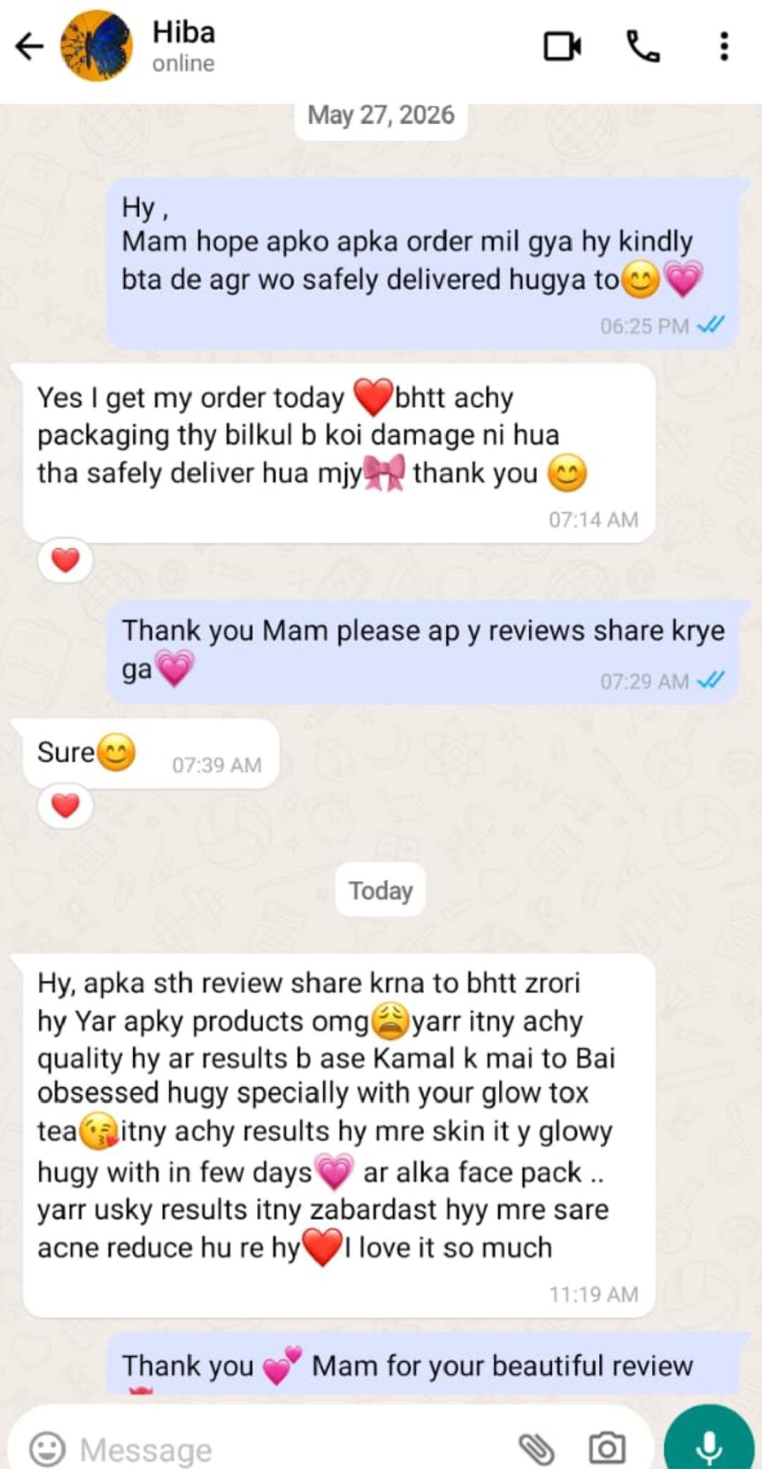 Customer review image